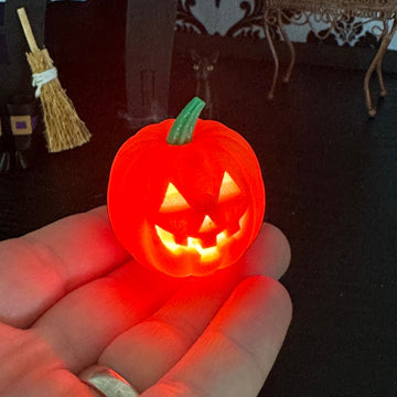 Miniature Light Up Jack O Lantern