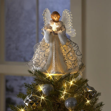 🎄🎅Christmas Presale - 49% OFF🎄Animated Tree Topper - Celestial Angel✨️