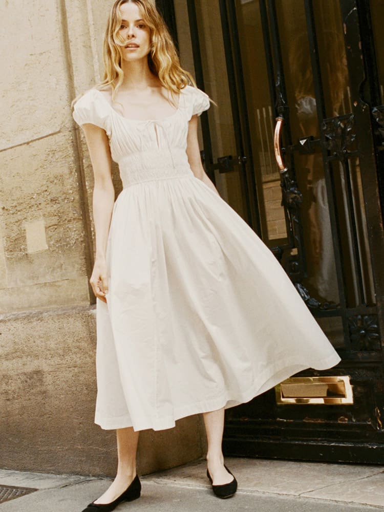 Quinn Dress-White