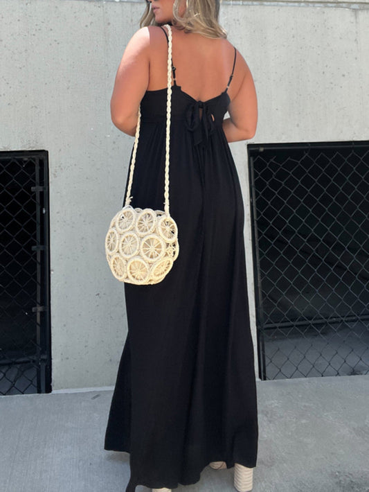 V-Neck Effortless Wide Leg Jumpsuit