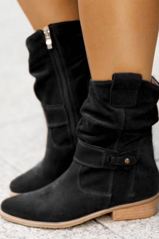 Casual Pointed Toe Suede Boots