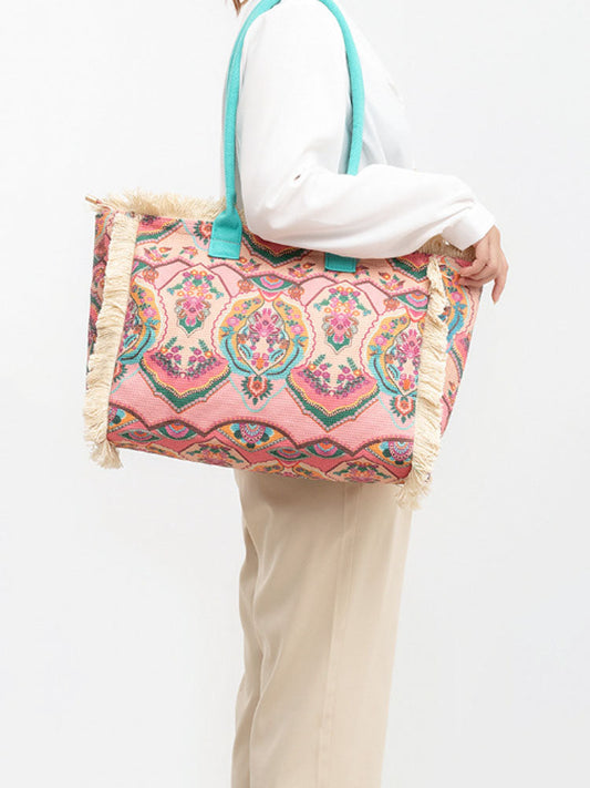 Vintage Printed Canvas Bag