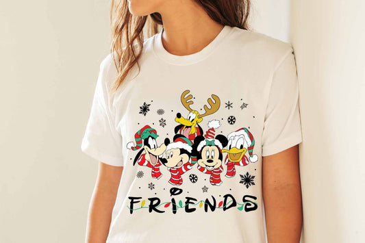 Unisex T-shirt, CHRISTMAS FRIENDS, Christmas T-shirt, Christmas Hoodie, Gift For Christmas