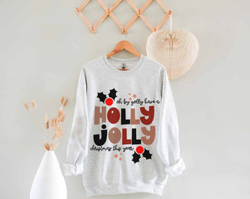 Unisex T-shirt, HOLLY JOLLY, Christmas T-shirt, Christmas Hoodie, Gift For Christmas