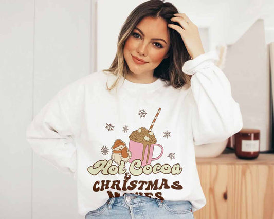 Unisex T-shirt, HOT COCOA AND CHRISTMAS MOVIES, Christmas T-shirt, Christmas Hoodie, Gift For Christmas