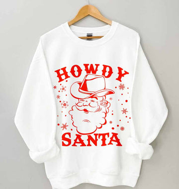 Unisex T-shirt, HOWDY SANTA, Christmas T-shirt, Christmas Hoodie, Gift For Christmas