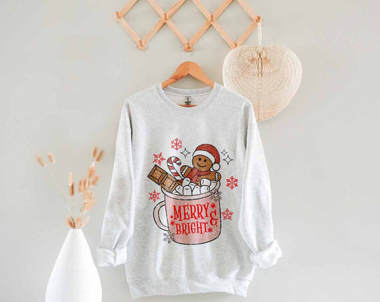 Unisex T-shirt, MERRY AND BRIGHT, Christmas T-shirt, Christmas Hoodie, Gift For Christmas