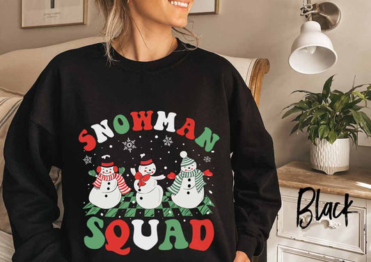 Unisex T-shirt, SNOWMAN SQUAD Shirt, Christmas Hoodie, Gift For Christmas