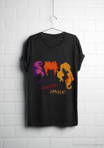 Unisex T-shirt, Halloween, AMUCK AMUCK AMUCK T-Shirt