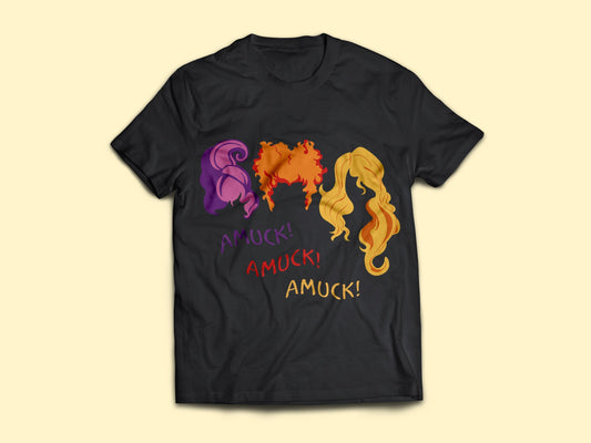 Unisex T-shirt, Halloween, AMUCK AMUCK AMUCK T-Shirt