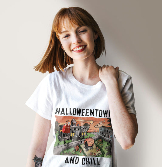 Unisex T-shirt, Halloween, HALLOWEEN TOWN T-Shirt, Halloween Hoodie