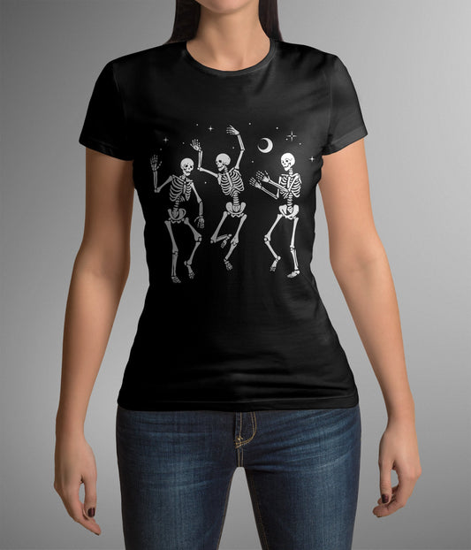 Unisex T-shirt, Halloween, HAPPY SKELETONS T-Shirt