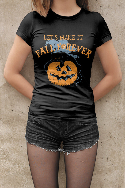 Unisex T-shirt, Halloween, MAKE IT FALL FOREVER T-Shirt, Halloween Hoodie