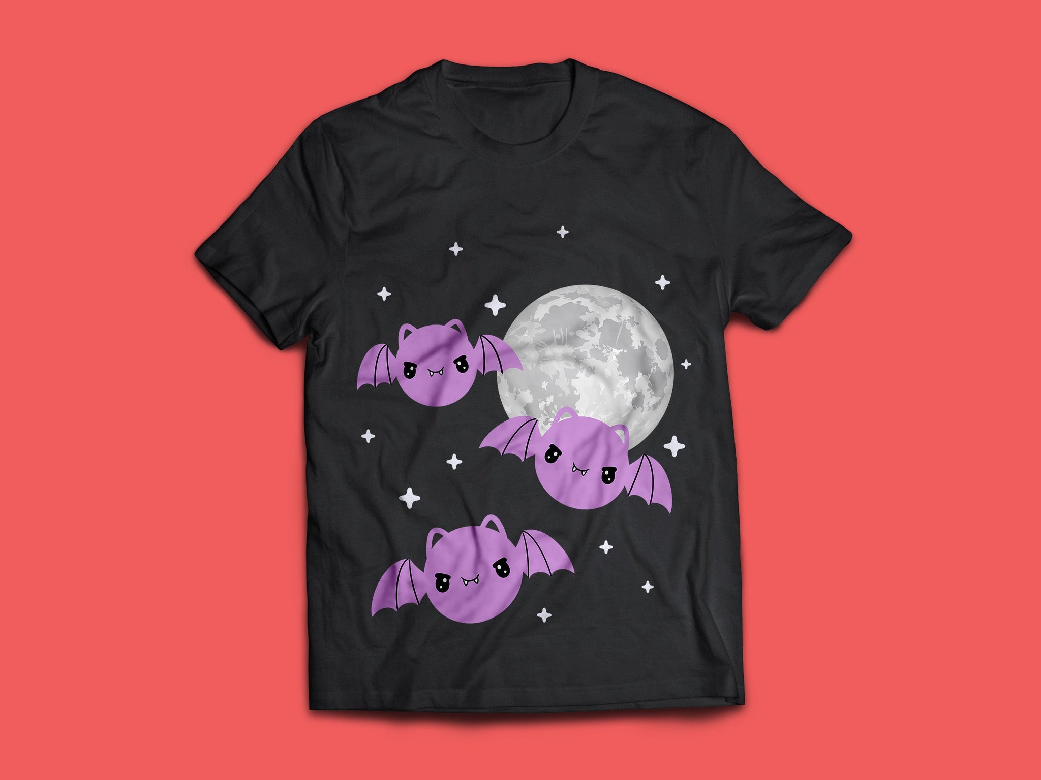 Woman T-shirt, Halloween, MOON BAT T-Shirt