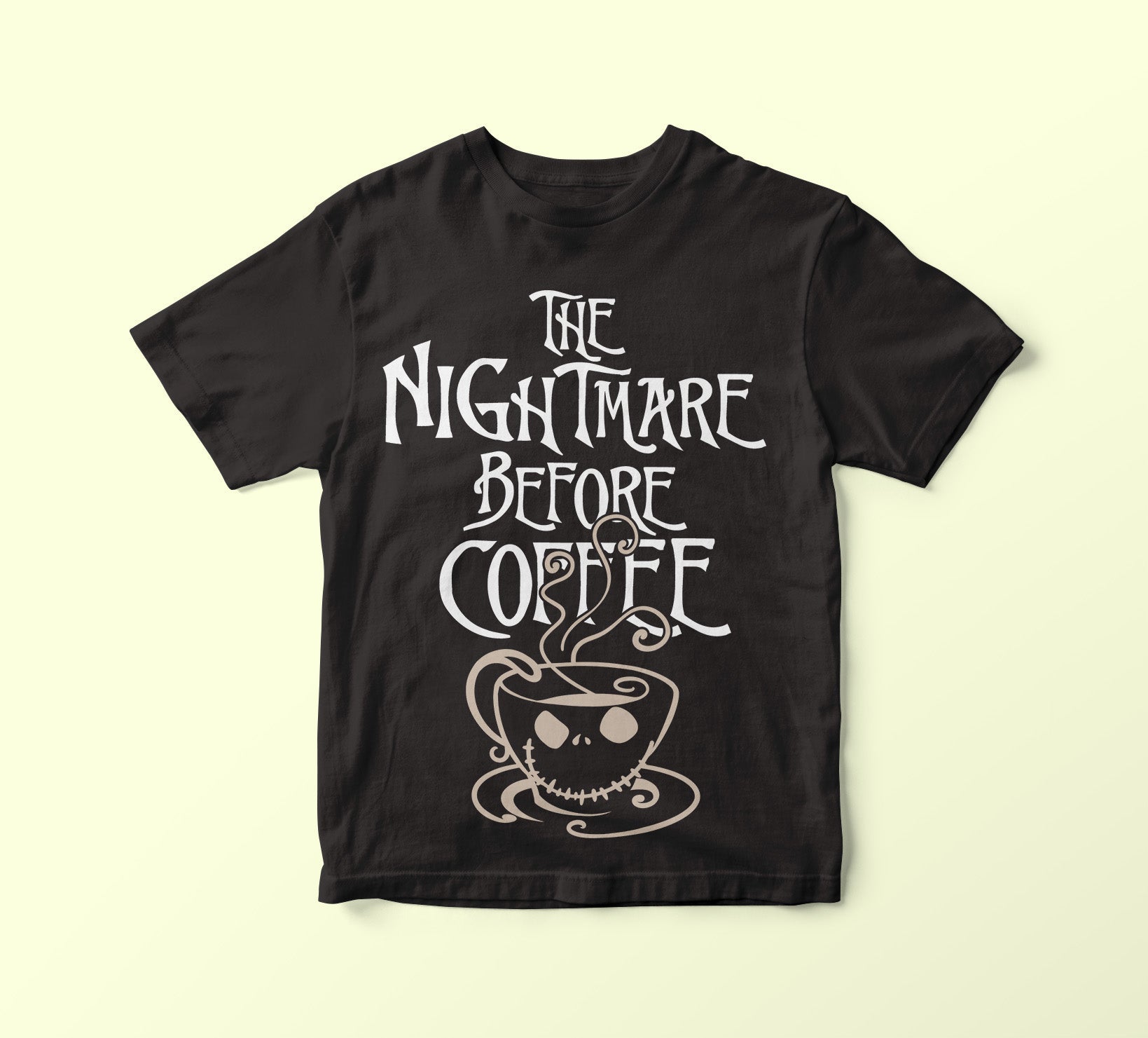 Unisex T-shirt, Halloween, NIGHTMARE BEFORE COFFEE T-Shirt, Halloween Hoodie