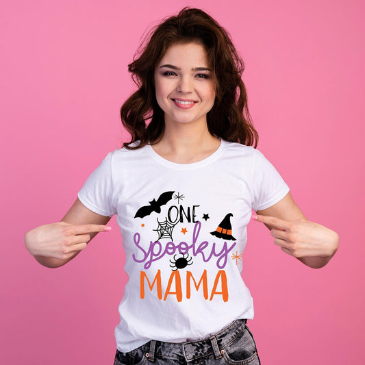 Woman T-shirt, Halloween, ONE SPOOKY MAMA T-Shirt, Halloween Hoodie