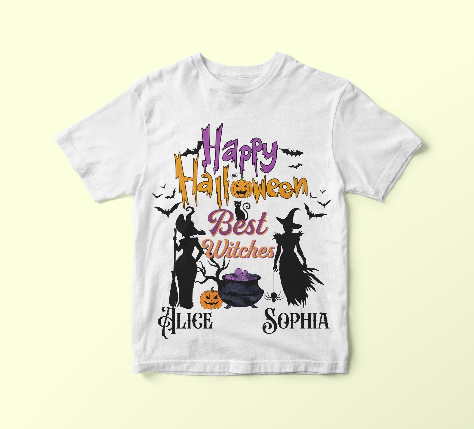 Woman T-shirt, Halloween, PERSONALIZED BEST WITCHES T-Shirt