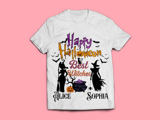 Woman T-shirt, Halloween, PERSONALIZED BEST WITCHES T-Shirt