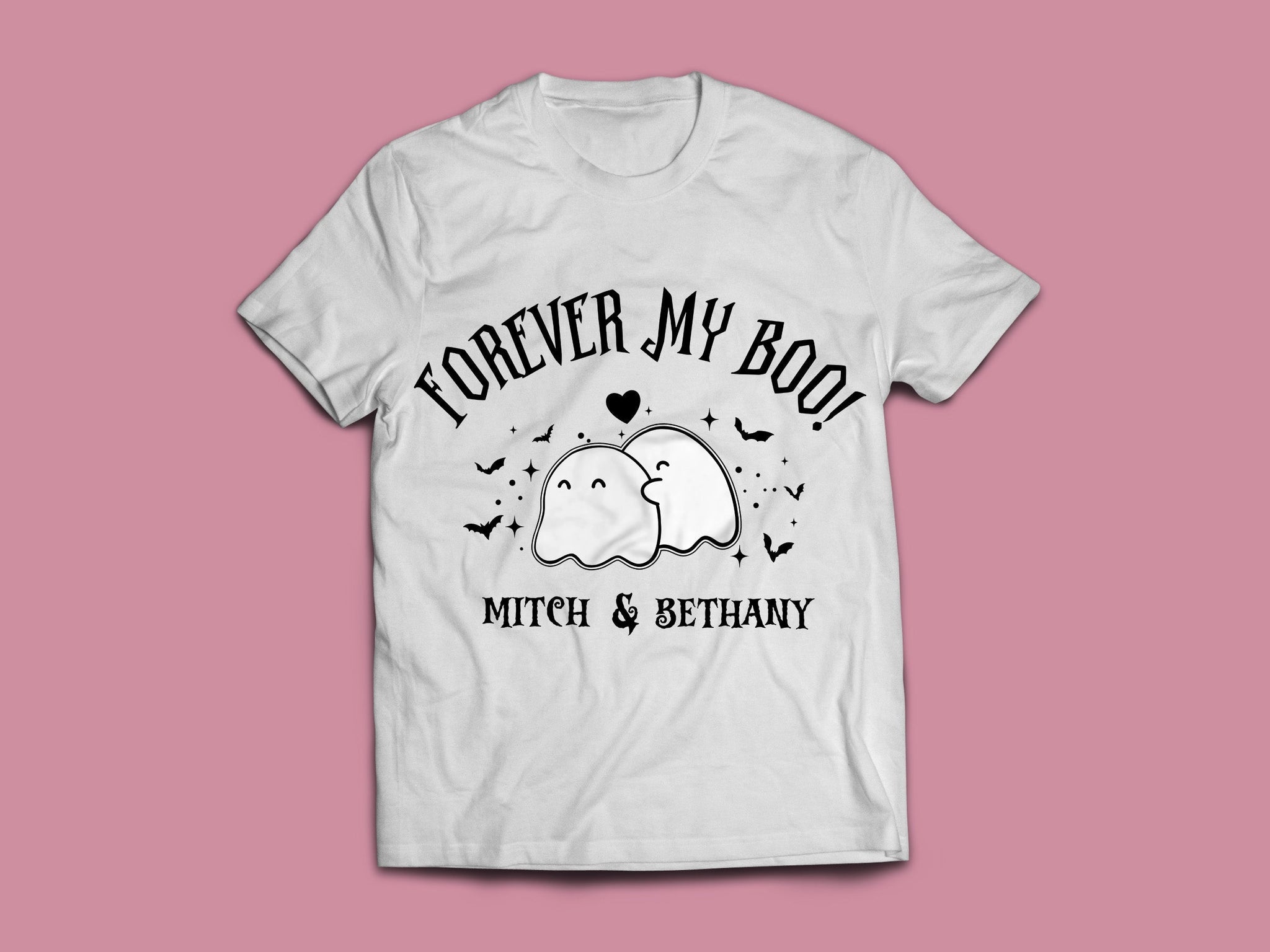 Woman T-shirt, Halloween, PERSONALIZED FOREVER MY BOO T-Shirt