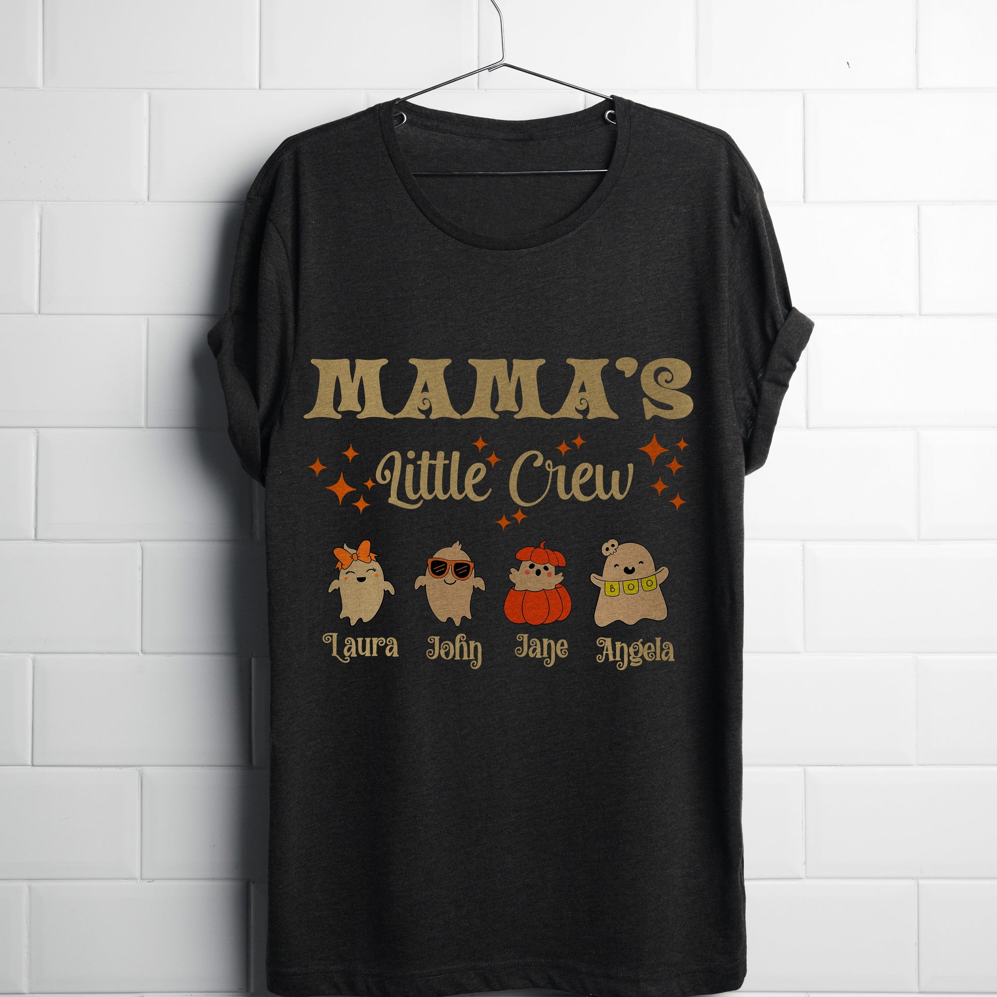 Woman T-shirt, Halloween, PERSONALIZED LITTLE CREW T-Shirt