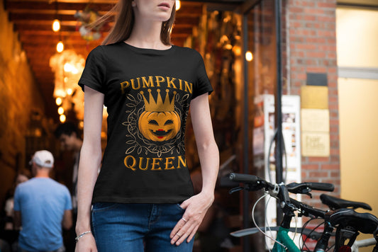 Woman T-shirt, Halloween, PUMPKIN QUEEN T-Shirt