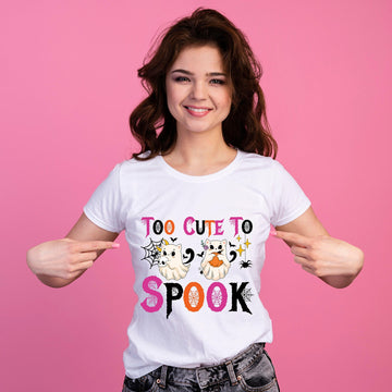 Woman T-shirt, Halloween, TOO CUTE TO SPOOK T-Shirt, Halloween Hoodie