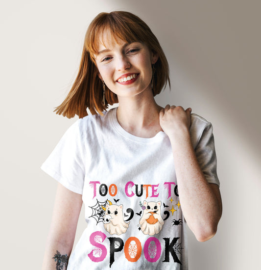 Woman T-shirt, Halloween, TOO CUTE TO SPOOK T-Shirt, Halloween Hoodie