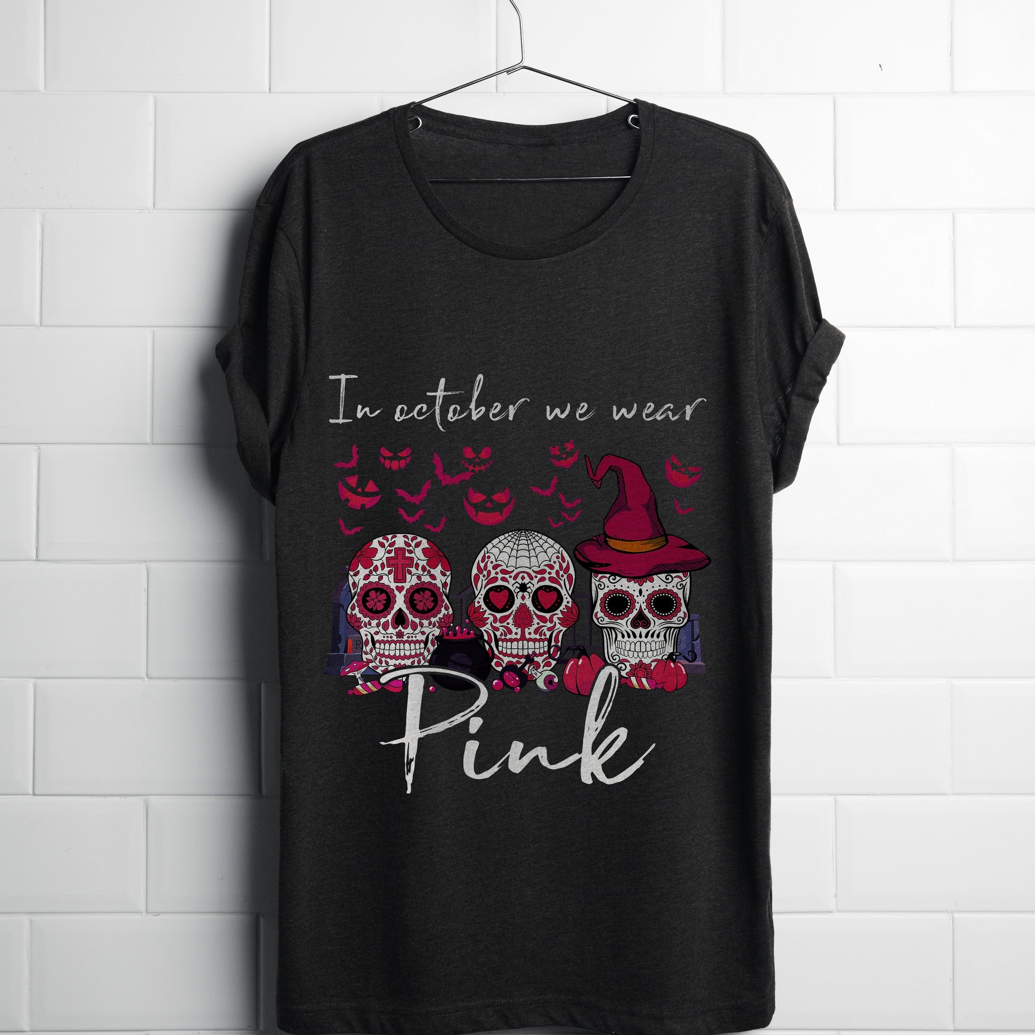 Woman T-shirt, Halloween, WE WEAR PINK T-Shirt