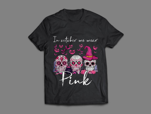 Woman T-shirt, Halloween, WE WEAR PINK T-Shirt