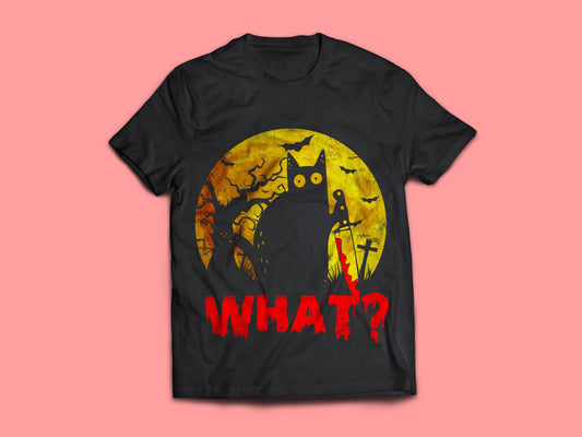 Woman T-shirt, Halloween, WHAT T-Shirt