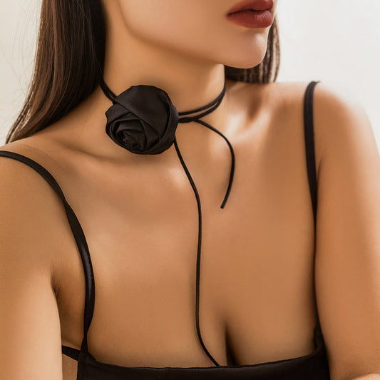 Rose Vintage Satin Choker