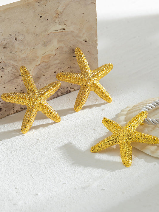 Santorini Starfish Necklace ~ Gold