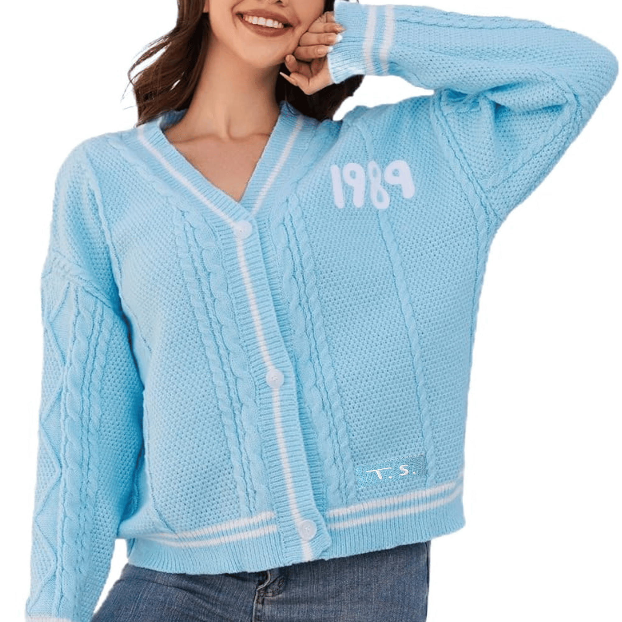 1989 Cardigan Custom Version, Light Blue Cardigan Sweater