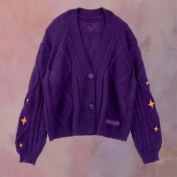 Speak Now Cardigan Custom Version, Purple Cardigan Sweater