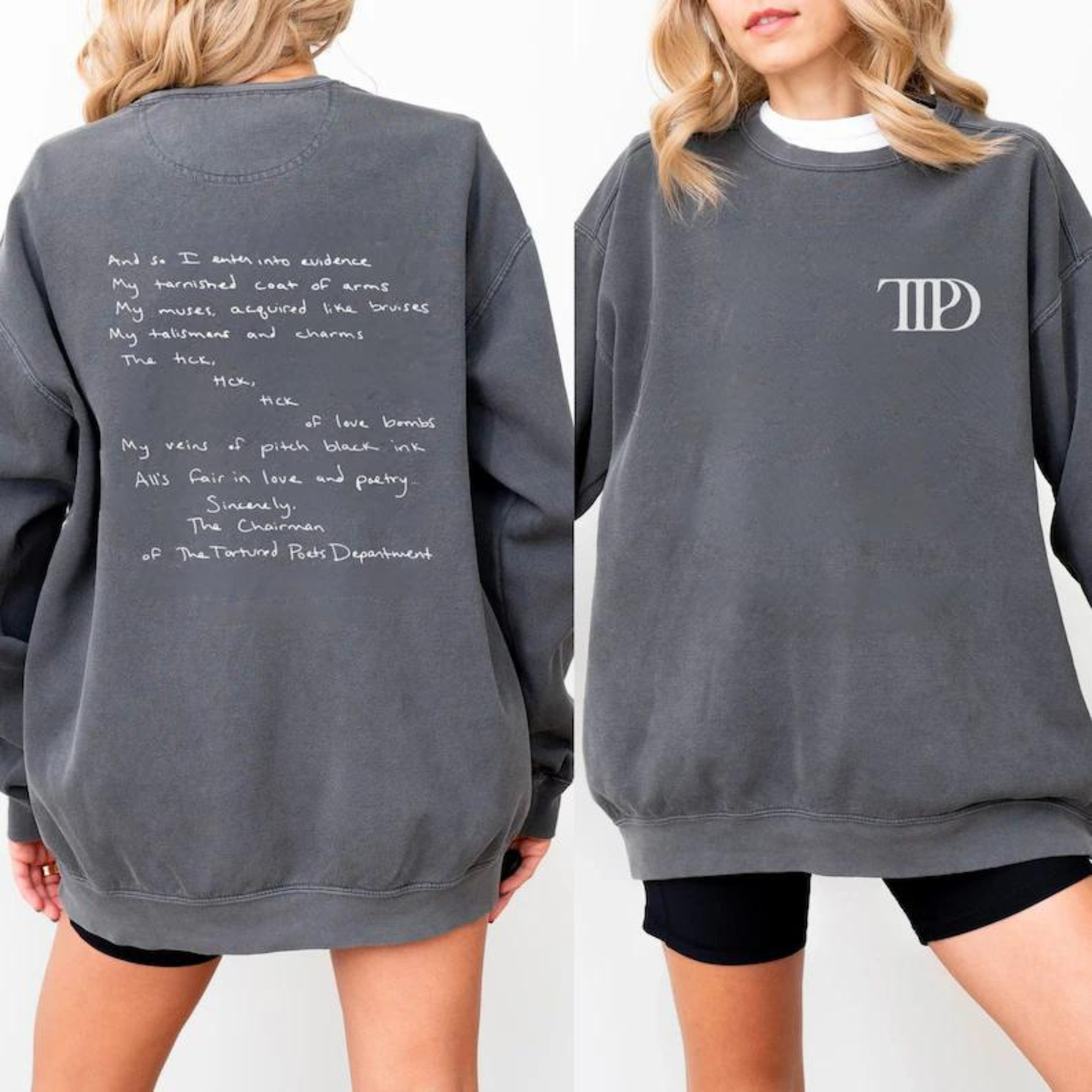 Tortured Poets Department Member Sweatshirt, Eras Tour Crewneck