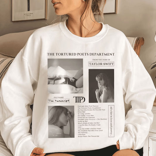 Tortured Poets Department The Manuscript Sweatshirt