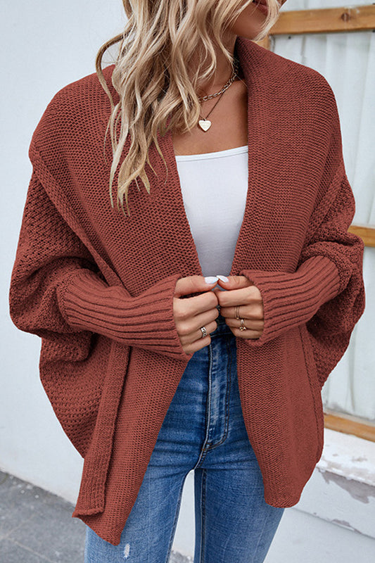 Casual Batwing Sleeve Sweater Cardigan