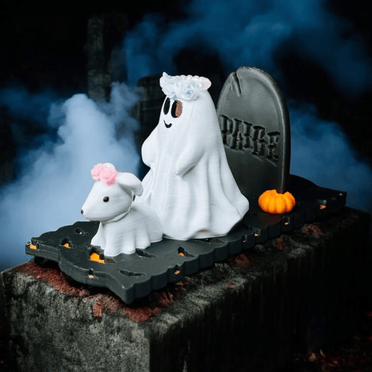 🔥Hot Sale 49% OFF- 👻40oz Lid White Ghost Walking Dog Topper