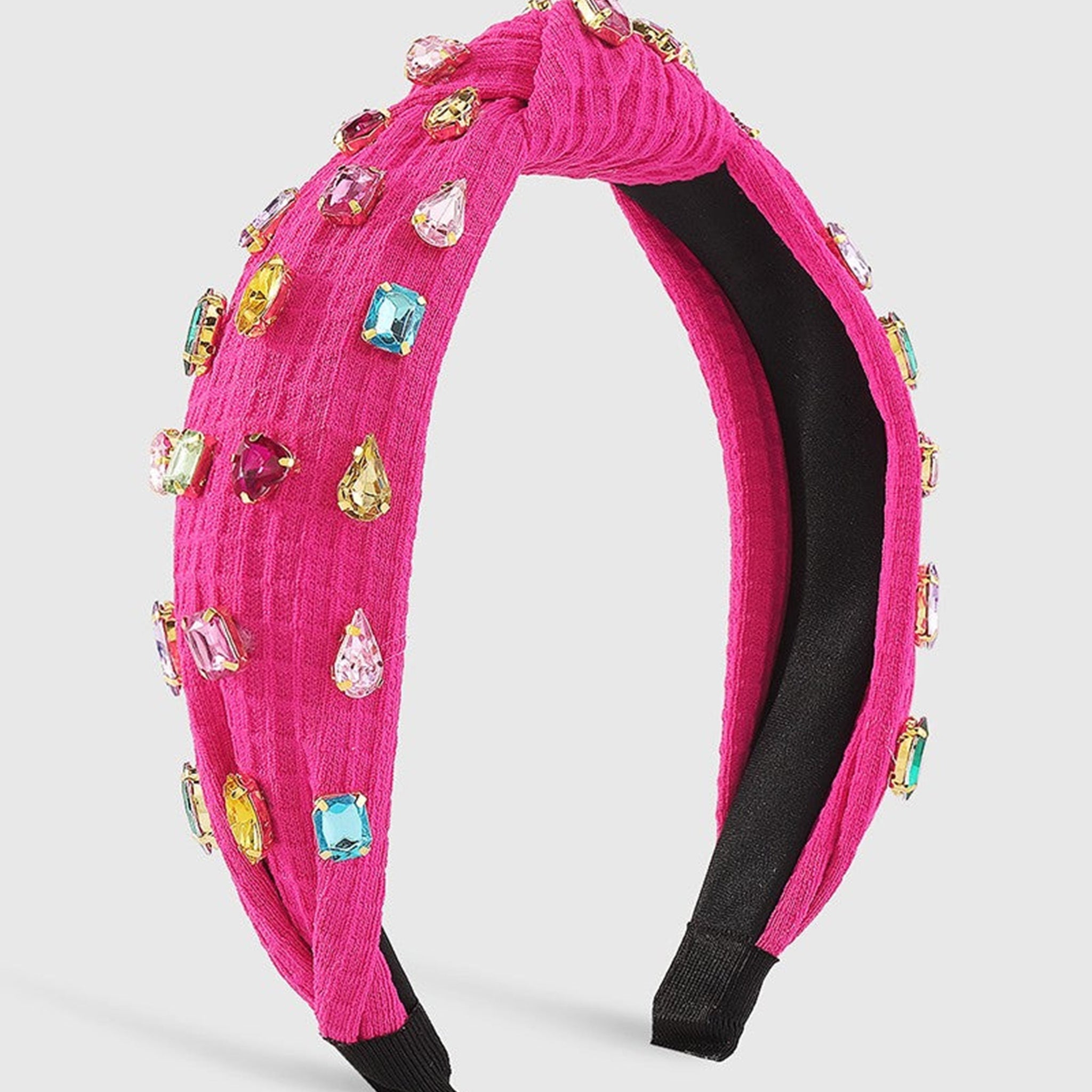 Pink Multi Color Rhinestone Headband