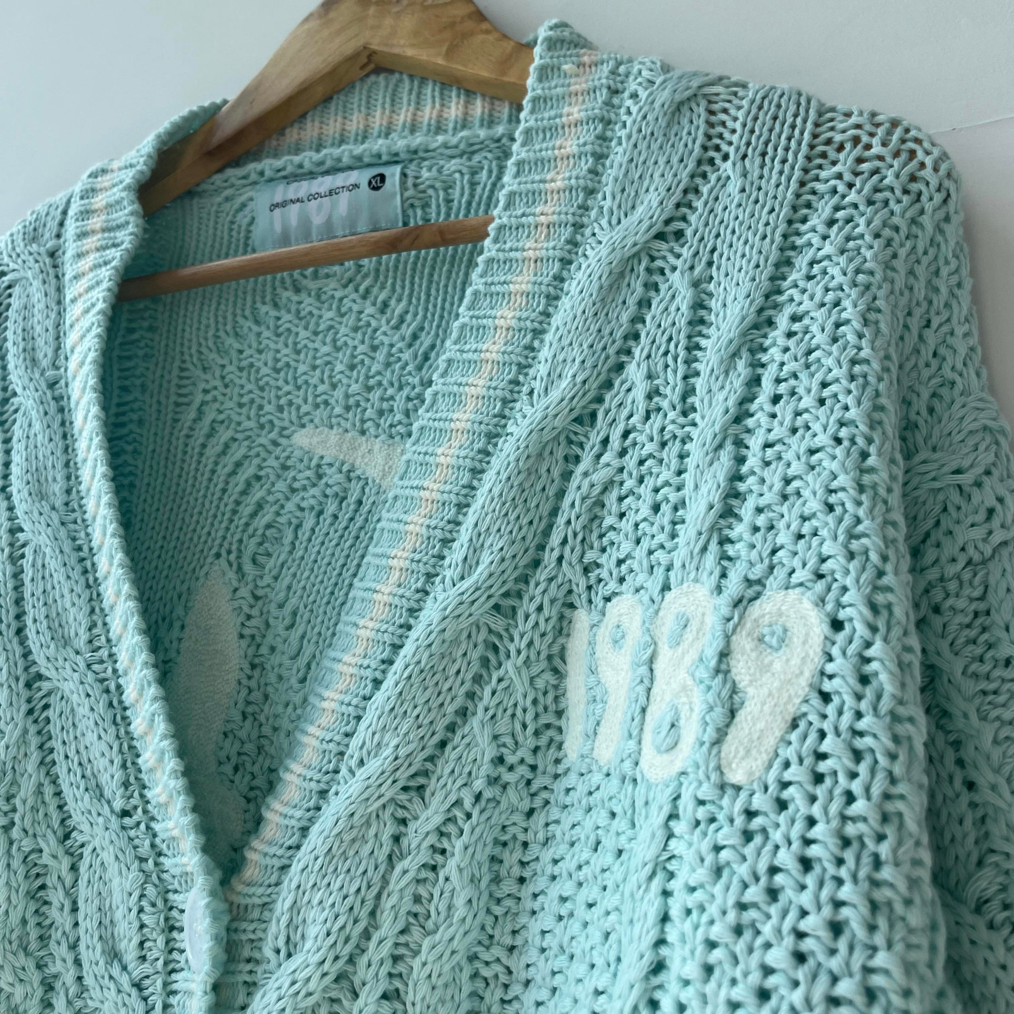 1989 Cardigan Custom Version, Sky Blue Cardigan Sweater