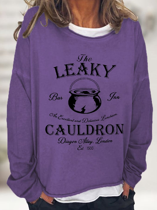 Women's Leaky Cauldron Print Sweatshirt