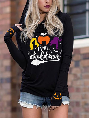 Women's I Smell Children Funny Halloween Hoodie