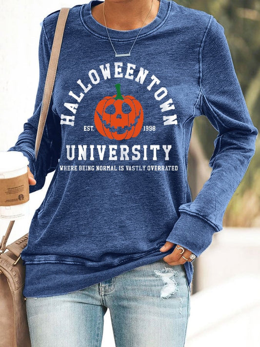 Women's Funny HalloweenTown University Est 1998 Sweatshirt