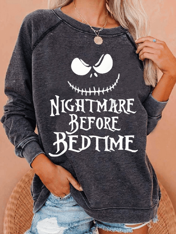 Women's The Nightmare Before Christmas Print Sweatshirt