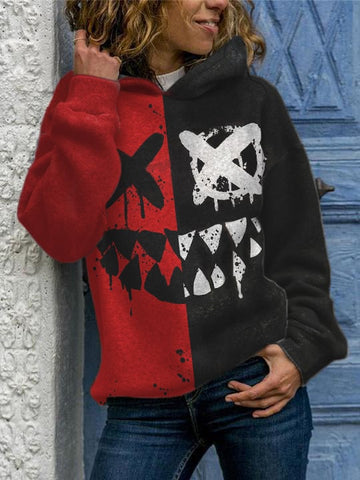 Women's Print Casual Hoodie