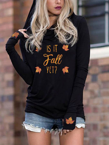 Women's Is It Fall Yet? Print Hoodie