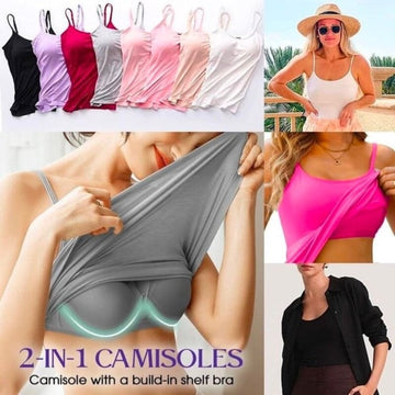 🔥Big Sales - 49% OFF🔥 Women Tank Top with Built in Bra Camisole