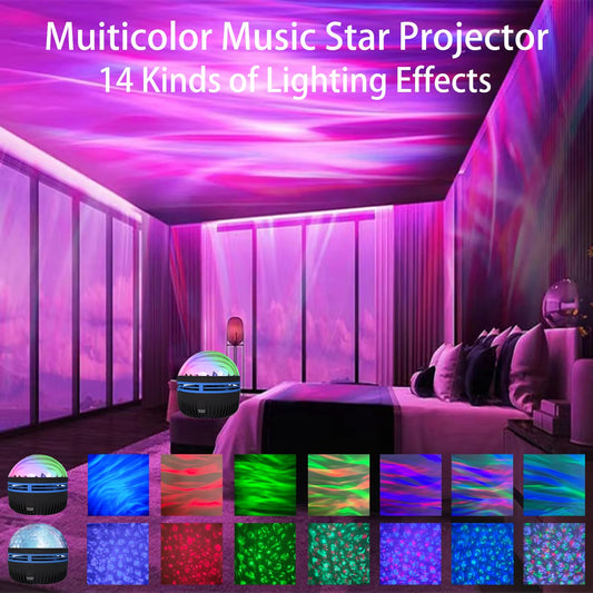 🔮2 in 1 Northern Lights and Ocean Wave Projector - With 14 Light Effects (🔥BUY 2 GET FREE SHIPPING)