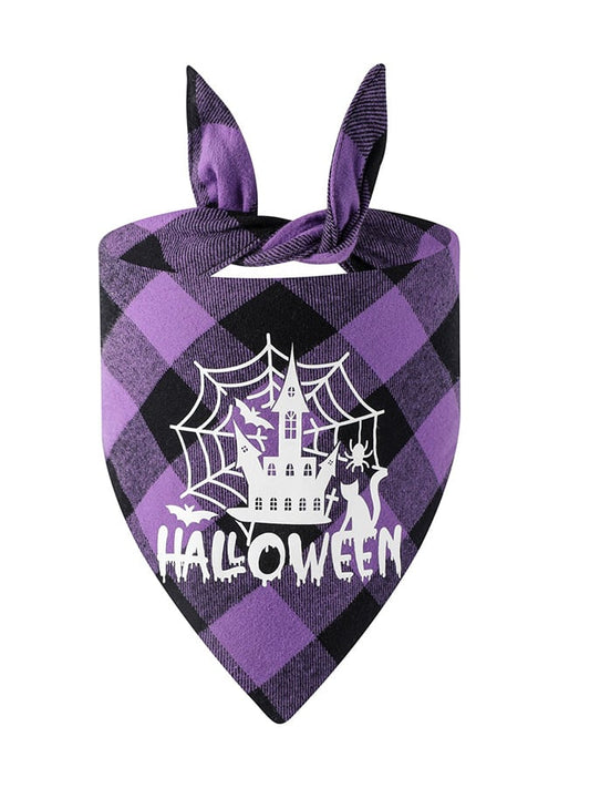 Halloween Pet Double Triangle Scarf