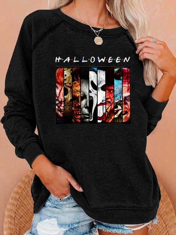 Halloween Faceless Print Top